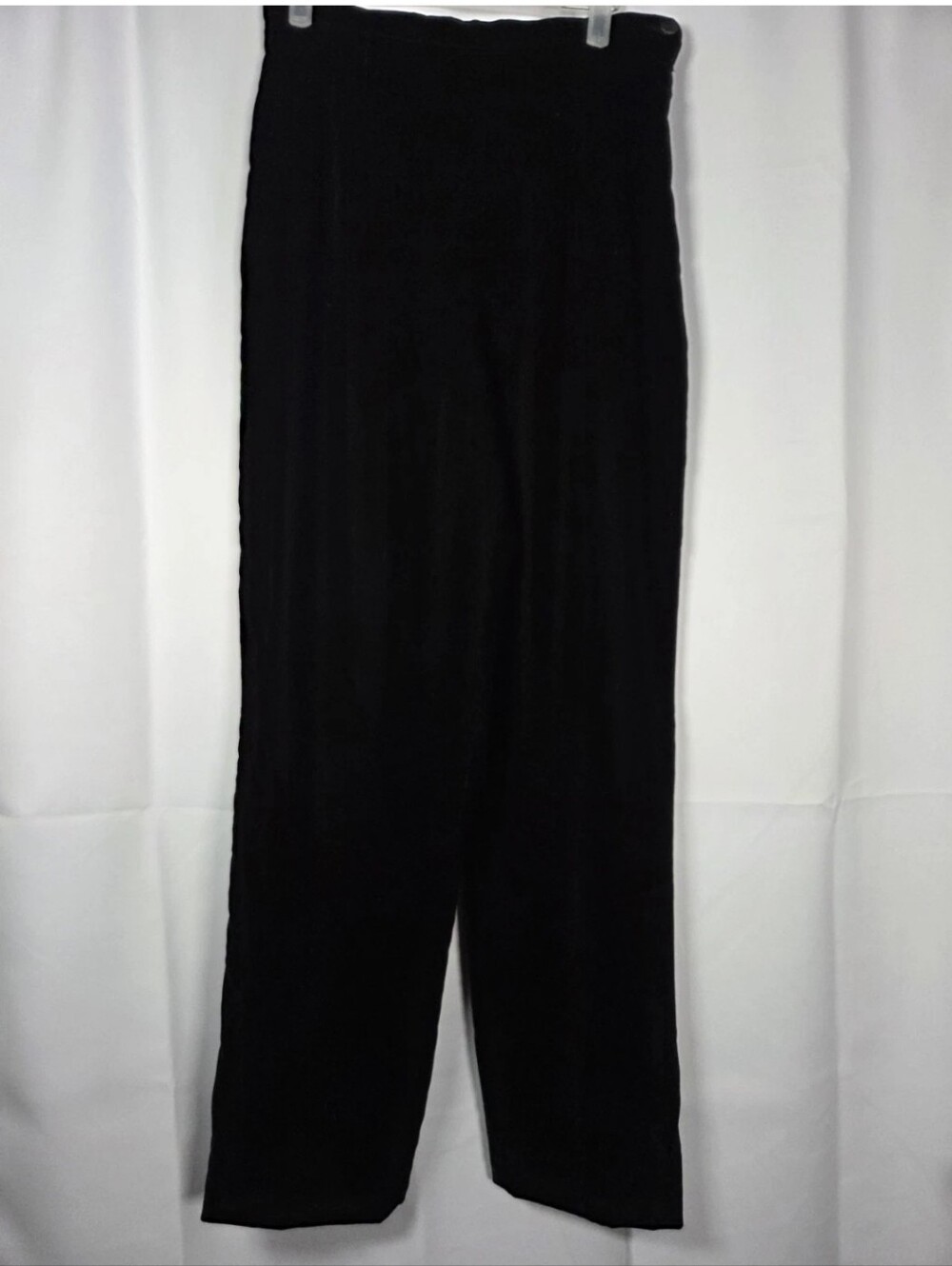 Vintage Talbots Straight Leg Black Velvet Pants Women's Size 8